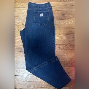 Men carhartt blue jeans 42x30